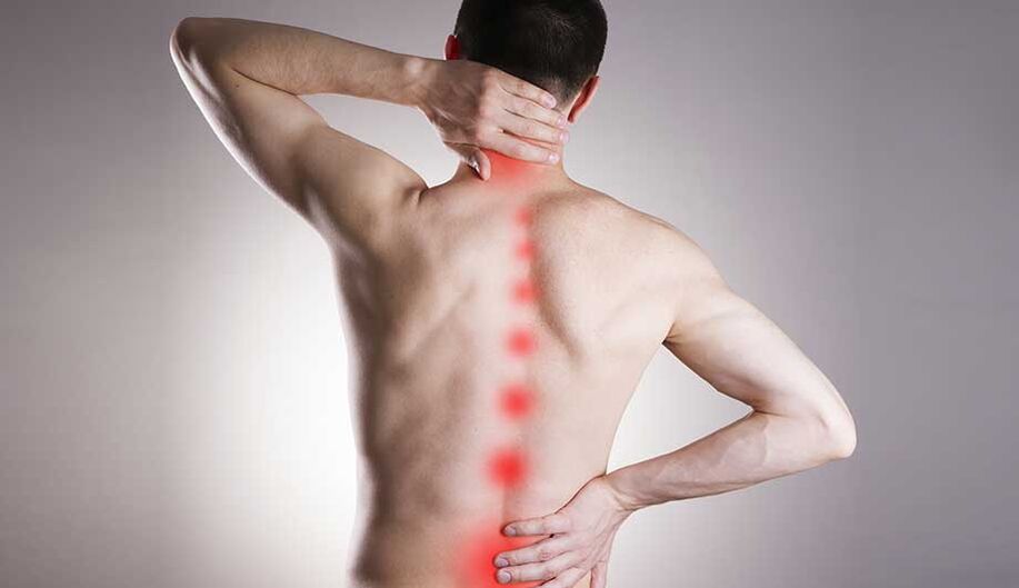 neck and lower back pain with osteochondrosis