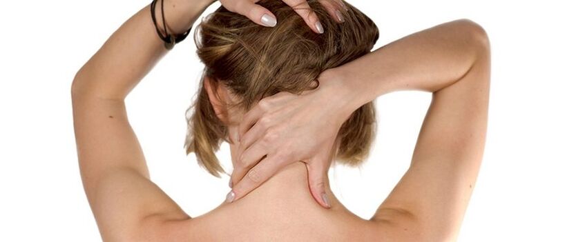 Self-massage of the cervical vertebrae in osteochondrosis